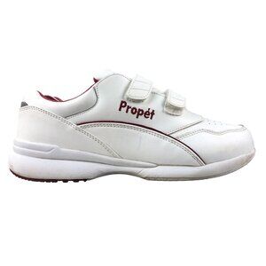 Propet Women's Size 7.5 X(2E) Tour Walker Strap White Leather Walking Sneakers